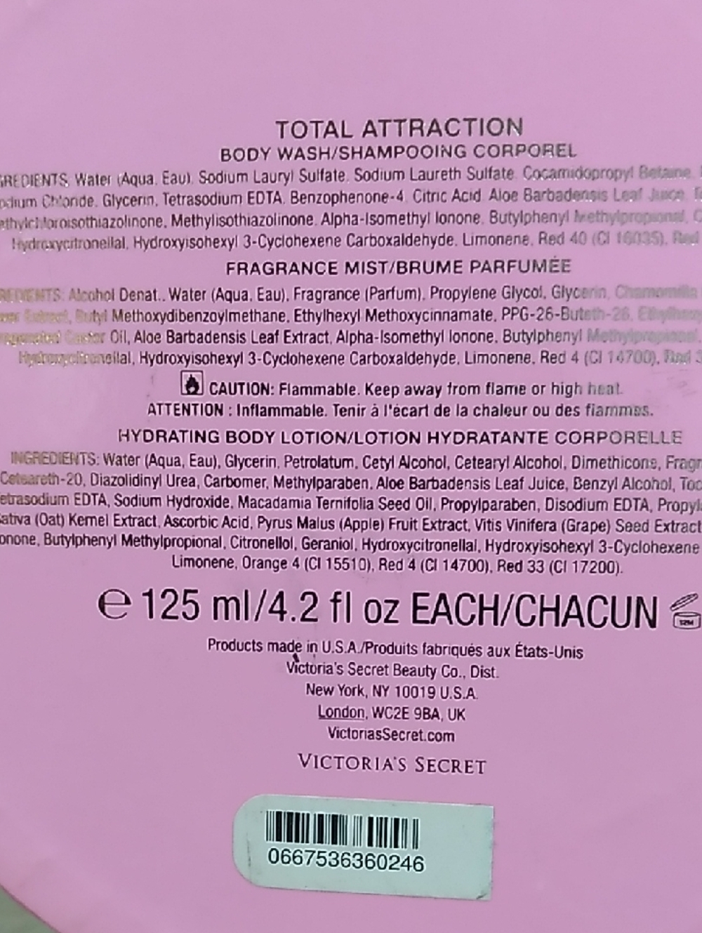 Vintage Victoria Secret Total Attraction Gift Set - Picture 3 of 5